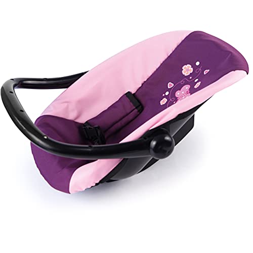 Bayer- Silla de Coche, Accesorios, Asiento para bebé de muñecos, Rosa, pùrpura, Color, Lila (67657AA)