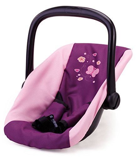 Bayer- Silla de Coche, Accesorios, Asiento para bebé de muñecos, Rosa, pùrpura, Color, Lila (67657AA)