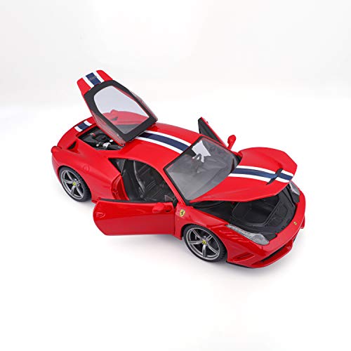 Bburago - 1/18 Ferrari Race & Play 458 Speciale, color rojo (18-16002) , color/modelo surtido