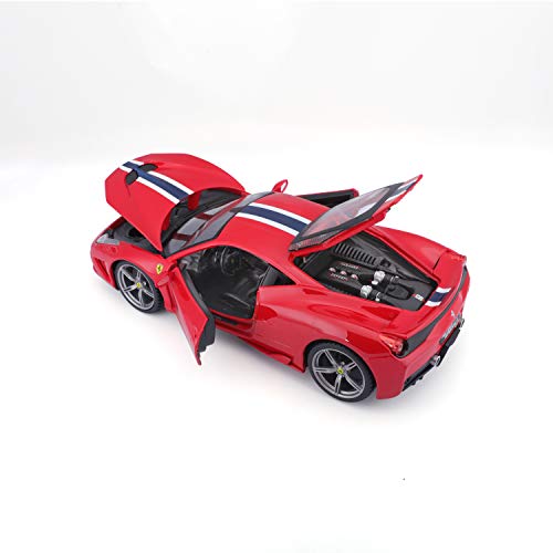 Bburago - 1/18 Ferrari Race & Play 458 Speciale, color rojo (18-16002) , color/modelo surtido