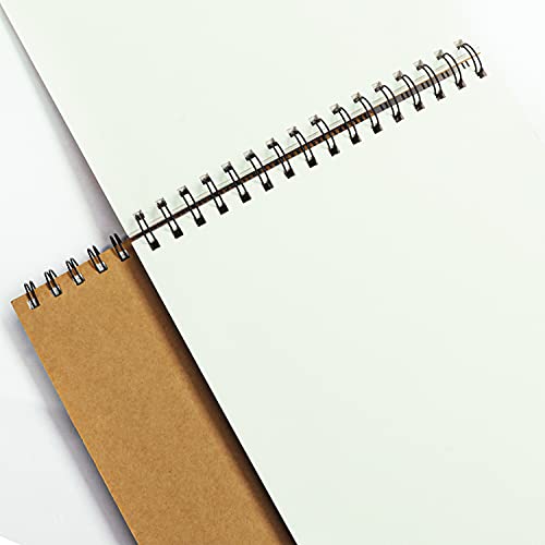 Belle Vous Bloc Dibujo A4 con 46 Paginas de 128 GSM (Pack de 2) 21 x 29,5 cm - Cuaderno Pintura Acuarela, Bocetos Artista con Tapa - Libreta Dibujo Papel Blanco para Dibujo y Pintar