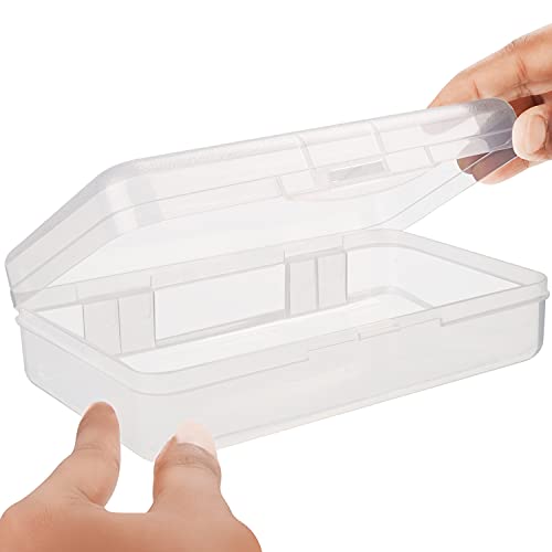 Belle Vous Organizador Lapices de Plástico (Pack de 4) 20 x 11,5 x 5,5 cm - Cajas de Plastico Apilables de Colores Variados - Cajas Organizadoras para Pinceles, Suministros Escolares, Oficina