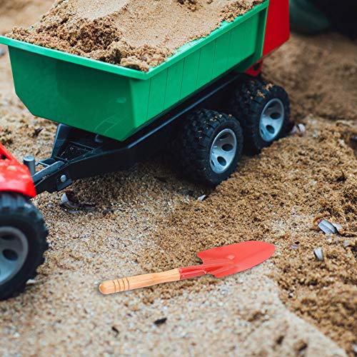 BESPORTBLE Mini Palas de Arena de Madera para Niños con Pala de Hierro Juguetes de Excavadora de Playa Herramientas de Jardín para Niños Equipo de Caja de Arena de Playa para Niños Juguetes