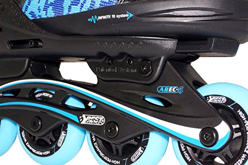 Best Sporting- Inline-Skates Patines en línea para niños Abec 5, Color azul y negro, 29-34 (30113) , color/modelo surtido