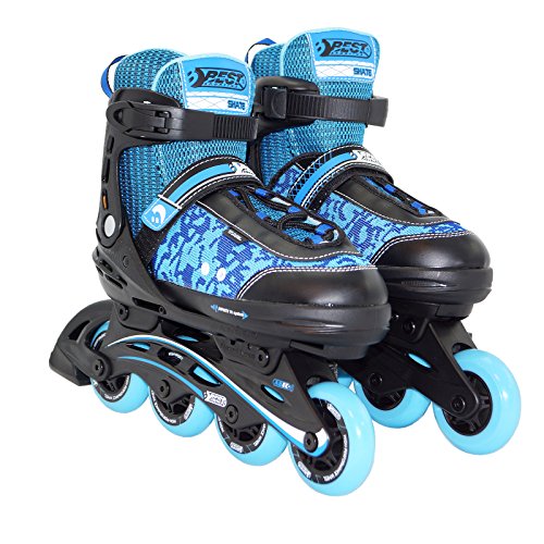 Best Sporting- Inline-Skates Patines en línea para niños Abec 5, Color azul y negro, 29-34 (30113) , color/modelo surtido