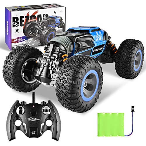 BEZGAR Coche de Control Remoto 1:14, Juguetes para niños Off Road transforman Coche de Carreras 2.4Ghz 4WD Motores eléctricos vehículos Buggy Hobby Coche al Aire Libre para Adultos