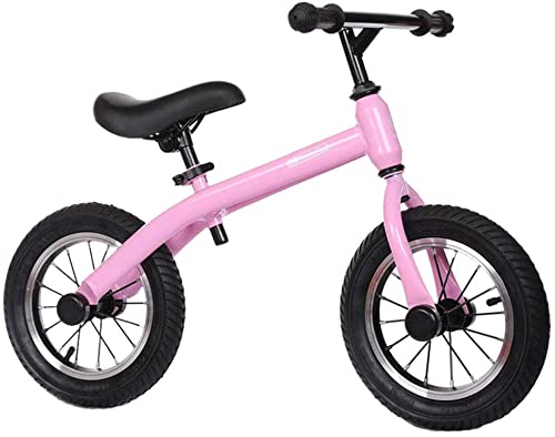 Bicicleta de niños 12-Pulgadas Bicicleta for niños Sin Pedal Bicicleta Cochecito de bebé Scooter 2-6 años Bebé Scooter (Color : Pink)