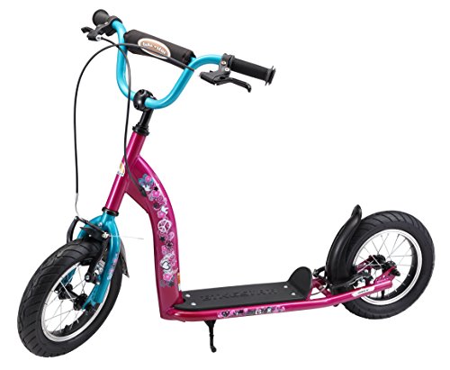 BIKESTAR Patinete Infantil Patineta Scooter Premium Scooter para niños y niñas a Partir de 6-7 años | Edición 12" Sport | Rosa & Turquesa