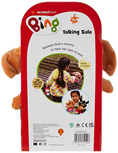 Bing Talking Sula - Peluche, 25 cm, apto desde el nacimiento [Polaco]