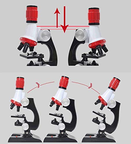 Binnan Educativo Microscopio de Juguete Infantil con LED para Niños