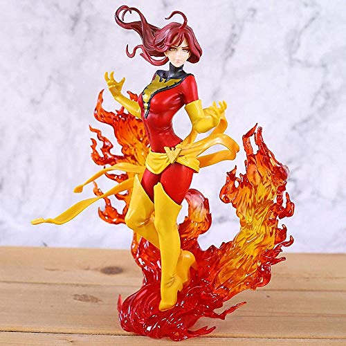 Bishoujo Estatua Dark Phoenix Lady Deadpool Harley Laura Kinney Supergirl Spider Woman Psylocke Juguete Acción Figura Escultura 22 cm