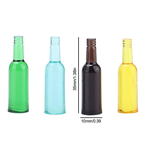 Botellas de Vino para Casa de Muñecas, Escala 1/12, Miniatura, para Casa de Muñecas, Cerveza, Bebidas, Resina, 24 Piezas para Casa de Muñecas, Restaurante, para Casa de Muñecas, Cocina para