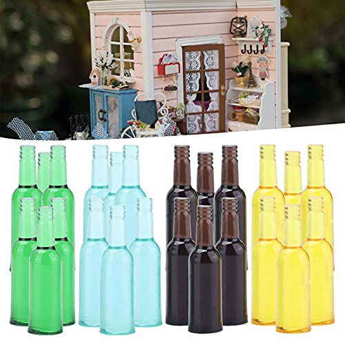 Botellas de Vino para Casa de Muñecas, Escala 1/12, Miniatura, para Casa de Muñecas, Cerveza, Bebidas, Resina, 24 Piezas para Casa de Muñecas, Restaurante, para Casa de Muñecas, Cocina para