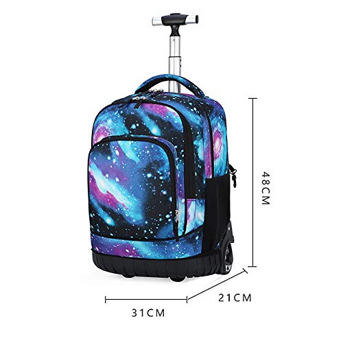 BOZONLI Bolsas Escolares Mochilas Escolares con Ruedas, Mochila Trolley Mochila Ruedas Equipaje Infantil niños Cabina de Equipaje Maleta Trolley para Niñas y Niños