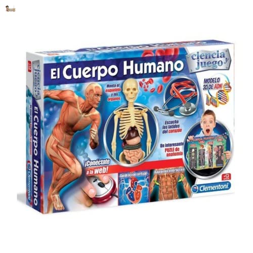 BricoLoco. Juego juguete educativo el cuerpo humano. Juego anatomía. El cuerpo humano desmontable.