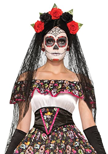 Bristol Novelty 74922 Velo del Día de los Muertos, talla única