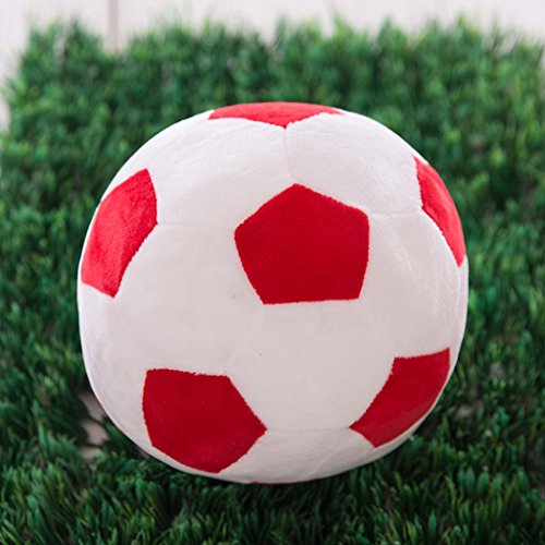 CAREMiLLE 25cm Forma de fútbol Muñeca de Peluche Pelota de fútbol Peluche de Juguete Niños Bebé Regalo Nuevo, Humidificador de Aire-Blanco y Negro