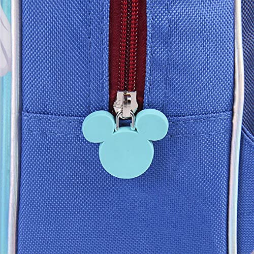 CERDÁ LIFE'S LITTLE MOMENTS, Mochila Infantil con Burbuja y Confetti de Mickey-Licencia Oficial Disney para Niños, Azul, Edad recomendada-2-6 años