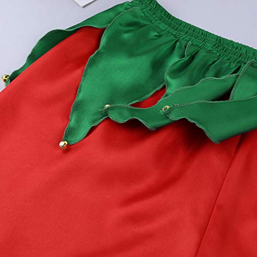 CHICTRY Disfraz de Papá Noel Adulto Pantalónes Cortos Rojos Navidad Hombre Boxer Ropa Interior Santa Claus Shorts Boxeador Pijamas Fiesta Navidad Cosplay Rojo XXL