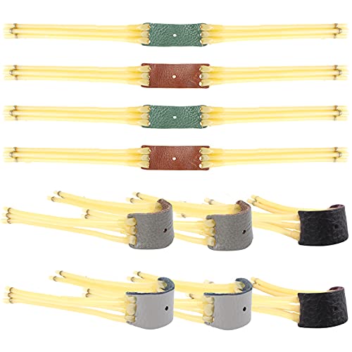 Chudian 10Pcs Tirachinas de Caza Gomas Tirachinas Caza Catapulta, Gomas para Tirachinas de Caza Goma Tirachinas Recambio con 3 Gomas Tirachinas de Latex Natural para Recambio al Aire Libre