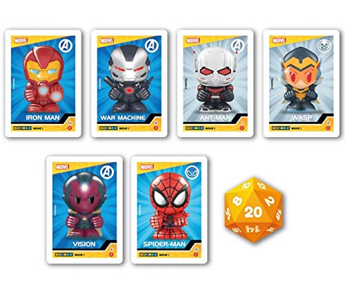 CICABOOM Boomez Wave-1 - Boomez Wave-1 - Avengers Costa Ovest: Iron Man + War Machine + Antman + Wasp + Visión + Spider-Man + 1 sorpresa especial