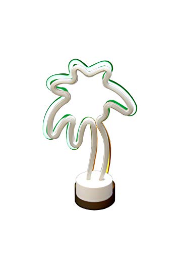 Classic Line 0896 – 015 LED Neon Luz de Palmera, Altura Aprox. 30 cm, Color Blanco