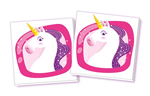 Clementoni-18031 - Memo Unicornios - juego de memoria infantil a partir de 4 años