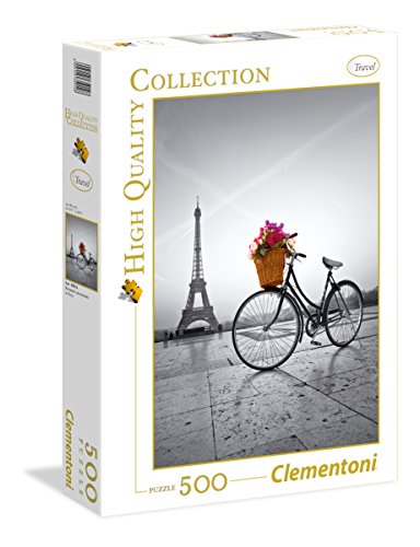 Clementoni-CM-35014 Romantic Promenade In Puzzle 500 pzas Collection Paris, Multicolor (35014)