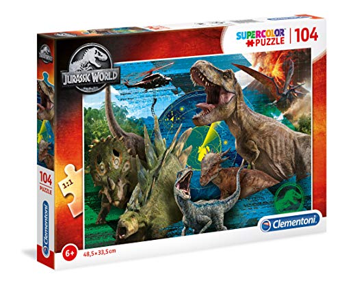 Clementoni- Jurassic Park/World Rompecabezas de 104 Piezas – Mundo Jurásico (27196)