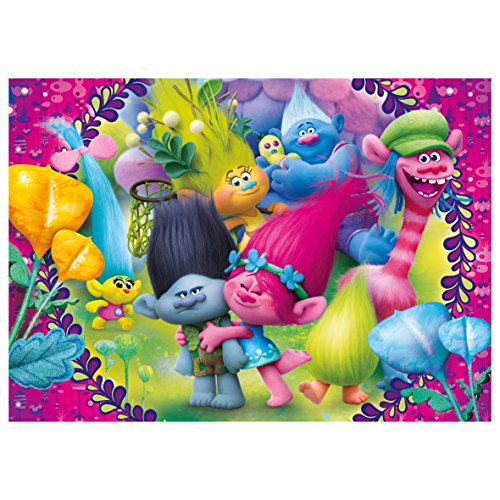 Clementoni - Puzzle 60 Piezas Trolls: a Frown is a Smile Upside Down (26958.7)