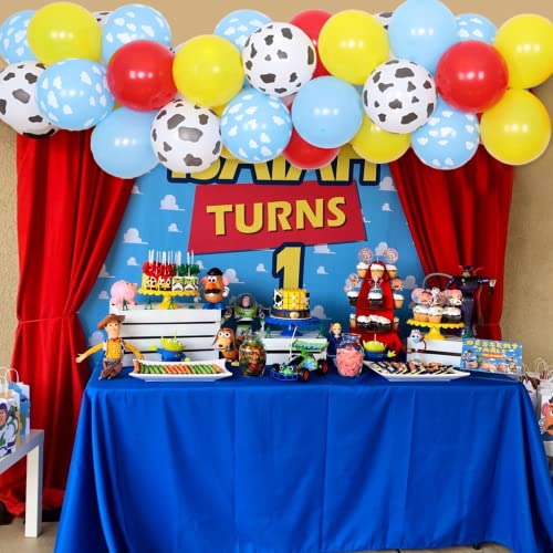 Cloud Balloons Garland Arch Kit para avión Fiesta de cumpleaños Baby Shower con Cloud Cow Print Globos de látex