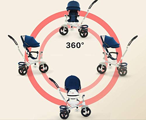 Cochecitos de bebé Triciclo Carrito de bebé Bicicleta para niños Carrito de bicicleta Carrito de bicicleta para bebé El asiento del cochecito de bebé se puede girar 360 grados Bicicleta s para niños