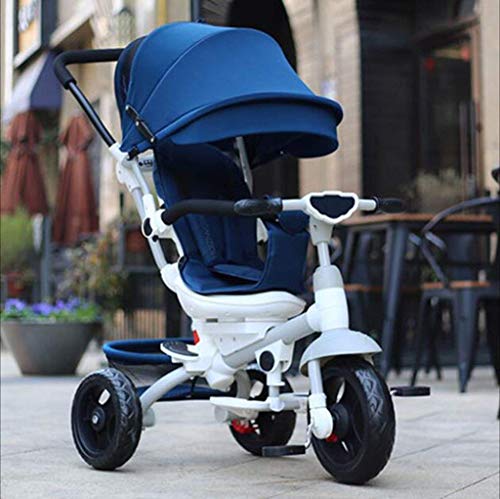 Cochecitos de bebé Triciclo Carrito de bebé Bicicleta para niños Carrito de bicicleta Carrito de bicicleta para bebé El asiento del cochecito de bebé se puede girar 360 grados Bicicleta s para niños