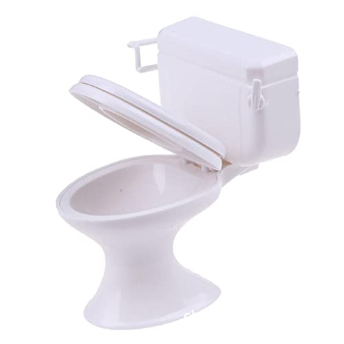 Colcolo 2X Casa de Muñecas Muebles de Baño Baño WC Pantalla Casa de Muñecas de Juguete