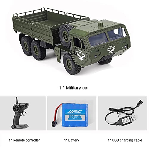 conpoir Q75 RC Truck 6WD 2.4GHz Army Truck Off-Road Car Gift para Adultos Niños Niños