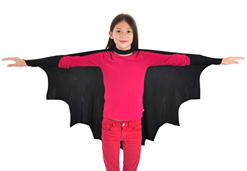 CoolChange Disfraz de murciélago, Capa para niños, Talla: 110