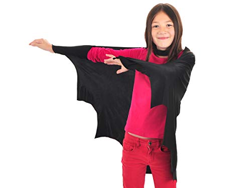 CoolChange Disfraz de murciélago, Capa para niños, Talla: 110