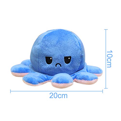 COOTA Peluche Pieuvre Reversible Poupée De Poulpe Flip Double Face Doux Cadeaux de Jouets Créatifs 1 Pack