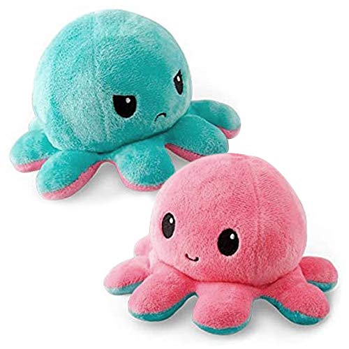 COOTA Peluche Pieuvre Reversible Poupée De Poulpe Flip Double Face Doux Cadeaux de Jouets Créatifs 1 Pack