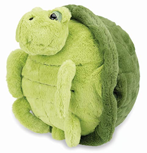 COZY NOXXIEZ Calentador de manos para niños de peluche – Peluche de peluche, almohada como cojín de calor suave para cama, coche y hogar (tortuga)