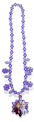 Craze - Kit Joyas Para Niñas Frozen 2, Conjunto Accesorios Collar, Anillo Y Pulsera Niña, Diseño Collares, Anillos Y Pulseras Princesas Disney, Morado, Azul