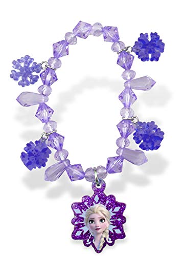 Craze - Kit Joyas Para Niñas Frozen 2, Conjunto Accesorios Collar, Anillo Y Pulsera Niña, Diseño Collares, Anillos Y Pulseras Princesas Disney, Morado, Azul