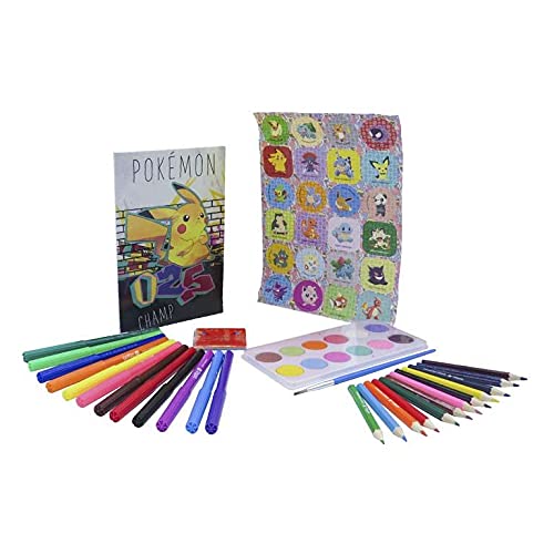 CYP BRANDS-GS-46-PK Pokemon Cubo DE Actividades Set 46 Piezas, Multicolor, Estándar (GS-46-PK)