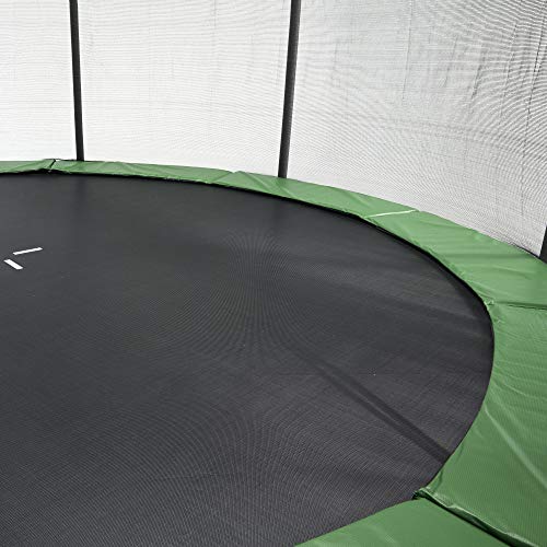 CZON SPORTS Trampoline - Cama elástica infantil, 360 cm (verde)