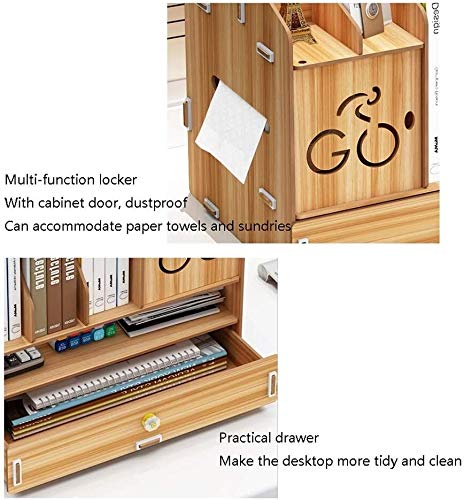 DaPengNB Gabinete de Almacenamiento, partición Multifunción Grande de Gran Capacidad, Adecuado para el Estudio, Oficina de Escritorio de Oficina con cajones de Madera