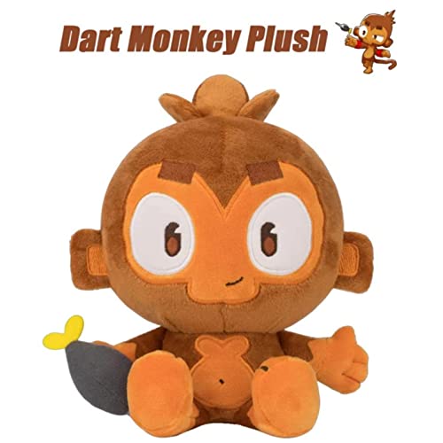 Dart Monkey Plush Doll,Bloons Monkey Plushies,Dart Monkey Plush,Cute Stuffed Toy,Dart Monkey Plush Doll,Cute Monkey Plushie,para niños y fanáticos de los Juegos ( Color : Monkey , Size : 16cmx6.3in )