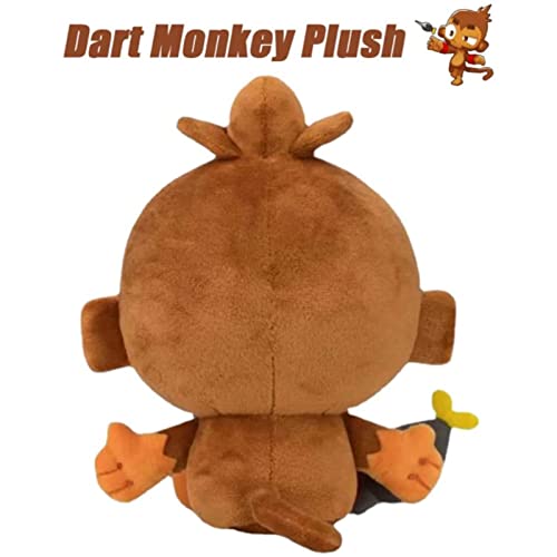 Dart Monkey Plush Doll,Bloons Monkey Plushies,Dart Monkey Plush,Cute Stuffed Toy,Dart Monkey Plush Doll,Cute Monkey Plushie,para niños y fanáticos de los Juegos ( Color : Monkey , Size : 16cmx6.3in )