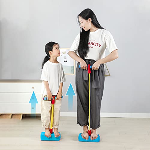 deAO Pogo Saltarín Tubo de Tensión de Salto para Actividades Infantiles y Familiares Cuerda Elástica, Base de Gomaespuma con Sonido de Brinco – Regalo Original