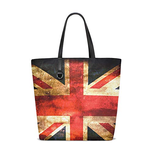 DEZIRO Vintage Bandera de Inglaterra Bolsas Totes para uso diario