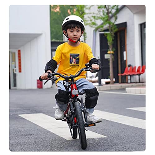 DHMKL 16 Pulgadas Bici Infantiles Bicicletas NiñOs,Cuadro AleacióN Aluminio Una Pieza/Freno Delantero En V + Freno Trasero/Asiento Ajustable/Bicicleta NiñOs/Apto NiñOs 4 A 8 AñOs